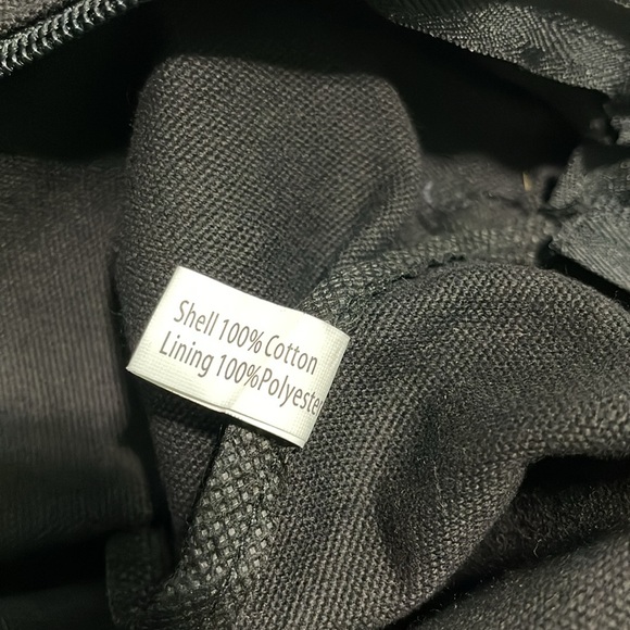 Las Vegas Kiss Foil Graphic Cotton Canvas Tote Bag Black - Picture 10 of 11